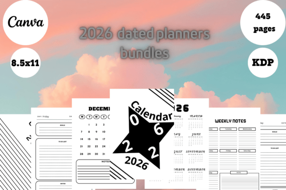 Best Simple 2026 Dated Planners Bundle 1: Your All-in-One Organization Tool