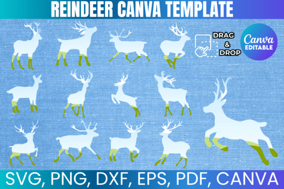 Christmas Reindeer Canva Template: Your Holiday Design Toolkit