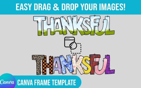 Custom Thankful Thanksgiving Canva Frame: Elevate Your Fall Designs