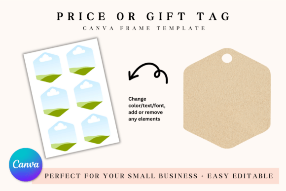 Editable Price Tag, Gift Tag Template: Elevate Your Branding Instantly