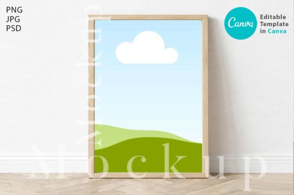 Elevate Your Visuals: Minimalist Vertical Frame Mockup