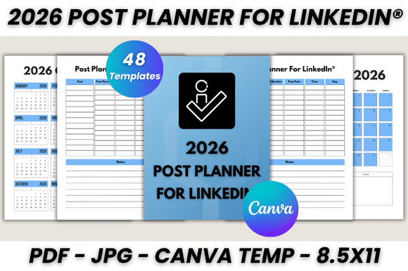 Master Your LinkedIn Strategy with the 2026 Post Planner Canva Template