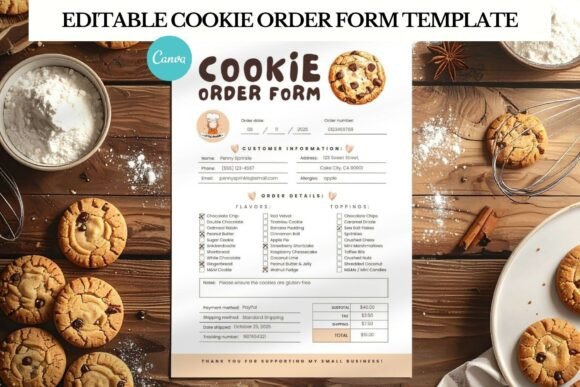 Organize Your Cookie Business with This Canva Template