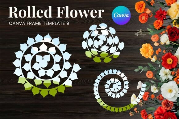 Stunning DIY Paper Flower Frames with Canva Templates