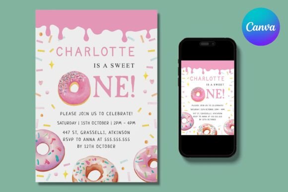 Sweet One Donut Pink Birthday Invitation: A Designer's Guide
