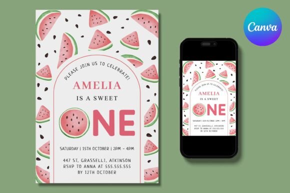 Sweet Watermelon 1st Birthday Invitation: A Fresh Take on Celebration Design