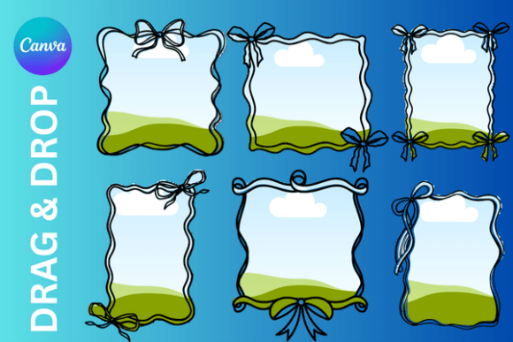 Transform Your Designs with Ribbon Border Canva Frame