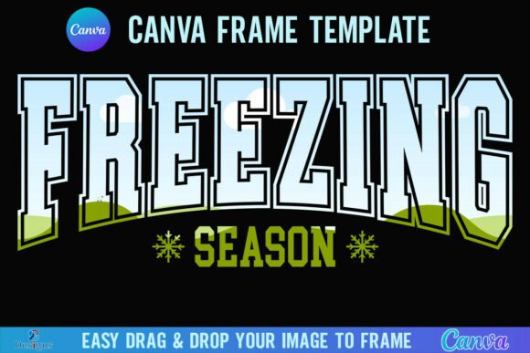 Winter Magic: The Freezing Season Canva Frame for Xmas