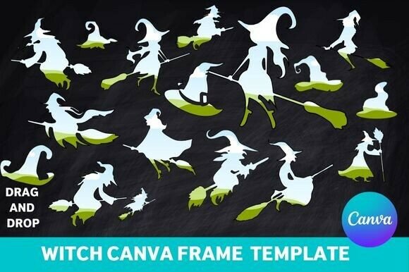 Witch Canva Frame Template: Your Halloween Design Secret
